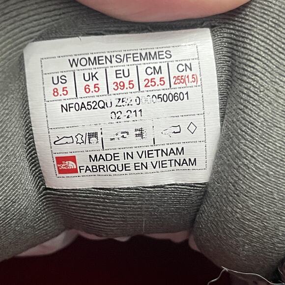 The North Face Hedgehog FUTURELIGHT Shoes Womens Size 8.5 Vibram Hiking NF0A52QU - Picture 6 of 10